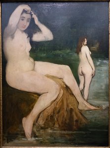 Badhuisgangers aan de Seine door Édouard Manet